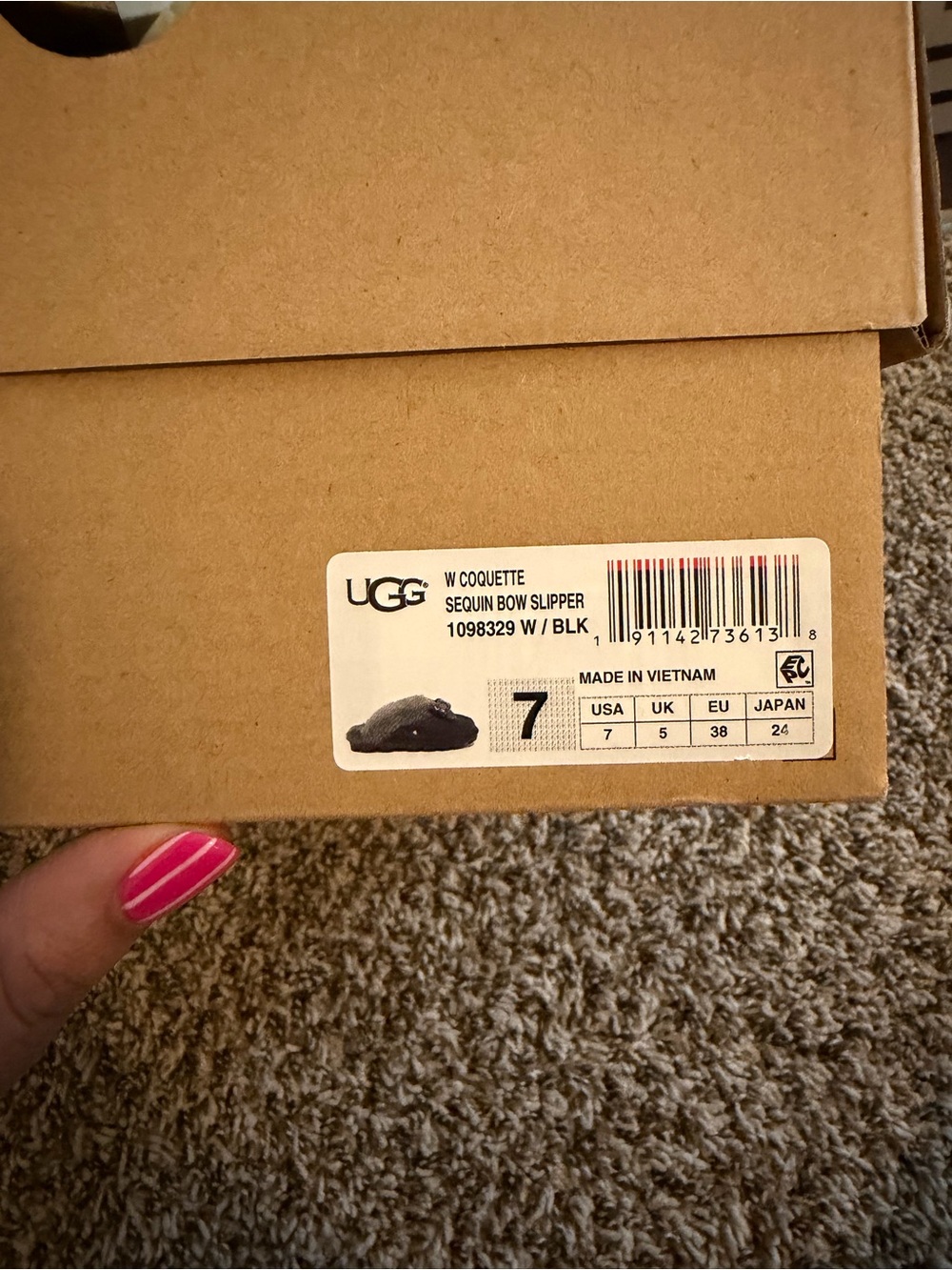 UGG COQUETTE SEQUIN BOW SLIPPER - Picture 5 of 5